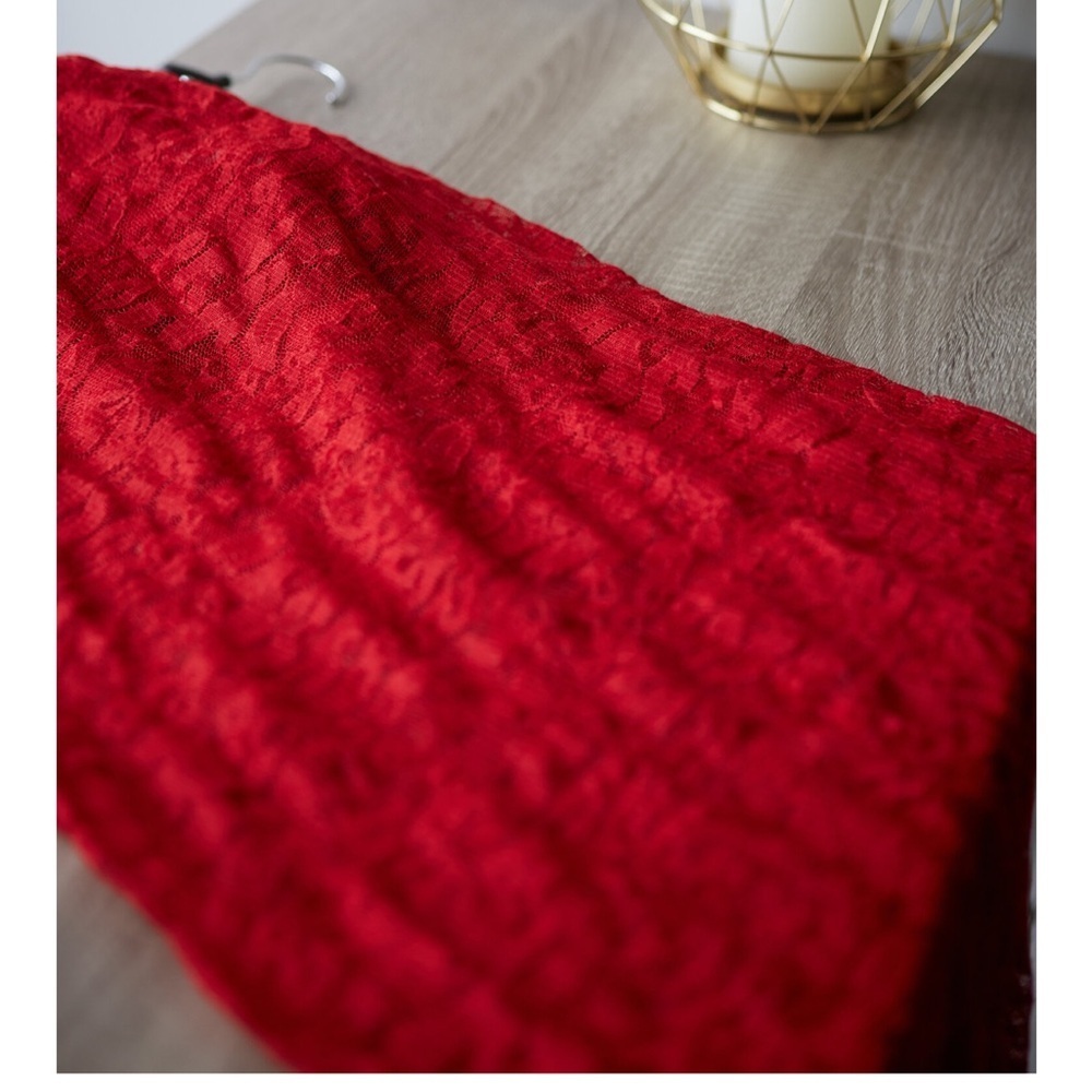 Red Stretch Lace Maternity Gown s-m Photoshoots​​ - Picture 2 of 2